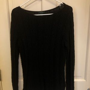 Ralph Lauren Black cable sweater